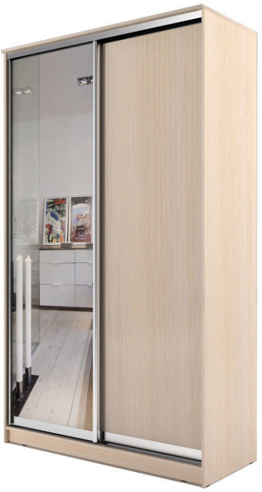 Шкафы-купе, Хит-23-17-15 Шкаф-купе 2-х дверный с зеркалом (2300х1682х620)