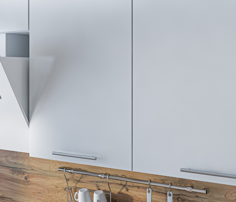 Кухонные гарнитуры, Кухонный гарнитур Регина Белый/Анна МДФ Белый глянец 2,8 м