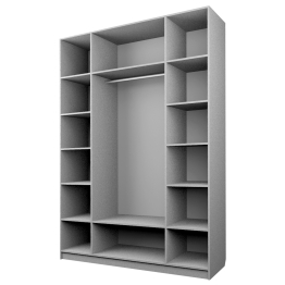 Шкаф 4-х дверный с зеркалом ЭШ3-16-РП ЗсЗсЗсЗс