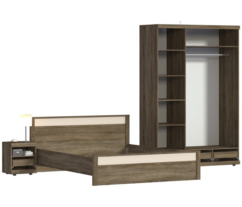 Спальные гарнитуры, Монако Спальня шкаф 3х дверный