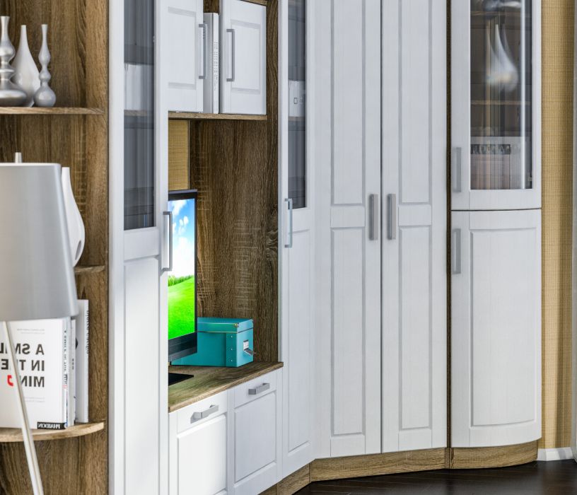 Стенки для гостиной, Илона (Прованс) набор для гостиной с угловым шкафом