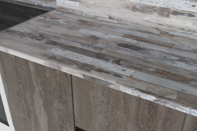 Кухонный гарнитур Нефрит Экстра 2,5 м Бетон темный/Бетон светлый ЛДСП