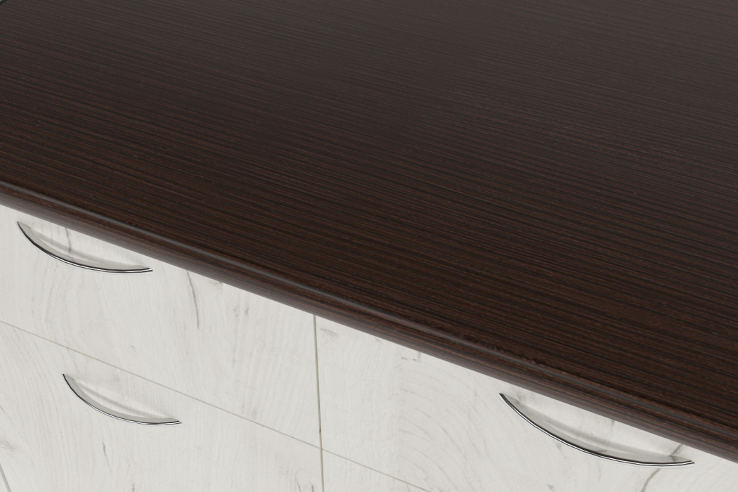 Кухонные гарнитуры, Кухонный гарнитур Лоретта медиум 1,4 м Дуб грей ЛДСП