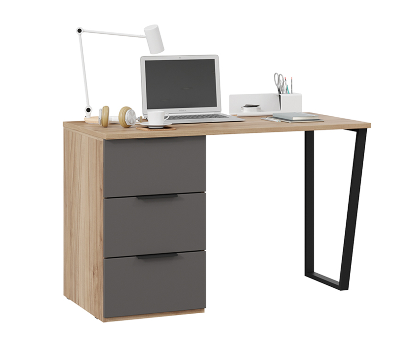 Прямые, Стол письменный с тумбой универсальной Порто