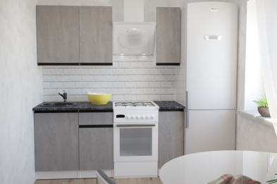 Кухонный гарнитур Сюита лайт 1,2 м Бетон светлый ЛДСП