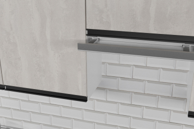 Кухонный гарнитур Сюита мега 2,5 м Бетон светлый ЛДСП