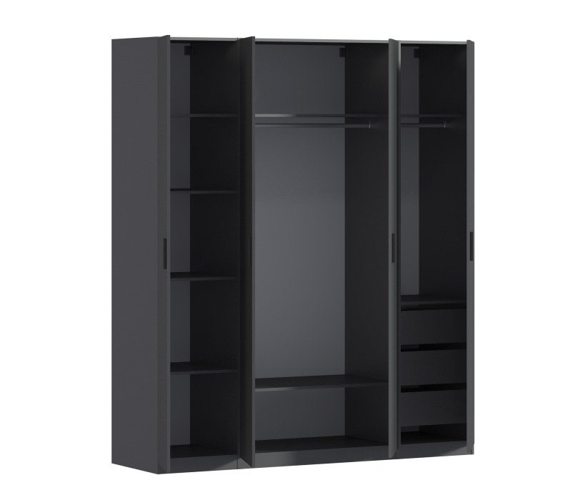 Для одежды, Шкаф четырехдверный Макс 2000 мм, вариант №4 (ЛДСП)