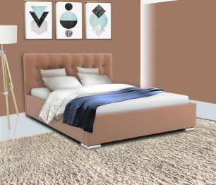 Кровать Бостон 1600 с ламелями, велюр