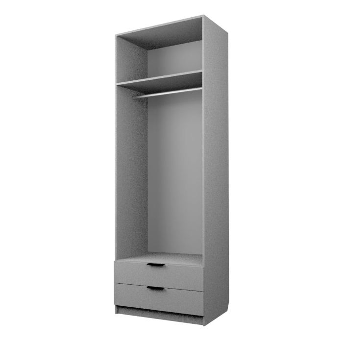 Шкафы двухстворчатые, Шкаф 2-х дверный с зеркалами и 2-мя ящиками ЭШ1-8-РП-2я ЗсЗс