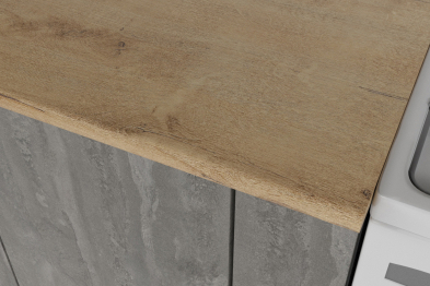 Кухонный гарнитур Симфония лайт 1,2 м Бетон светлый/Бетон темный ЛДСП