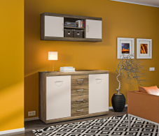 Стенки для гостиной, Монако комод + полка