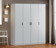 Для одежды, Шкаф четырехдверный Макс 2000 мм, вариант №2 (ЛДСП/МДФ)