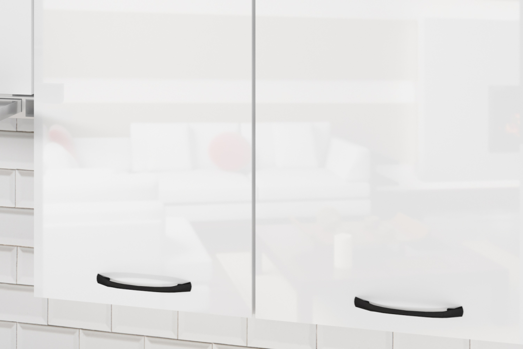 Кухонные гарнитуры, Кухонный гарнитур Жасмин базис 2,4 м Белый глянец ЛДСП