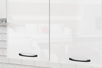 Кухонный гарнитур Жасмин базис 2,4 м Белый глянец ЛДСП