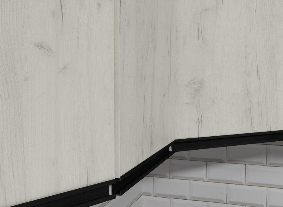 Кухонные гарнитуры, Кухонный гарнитур Паола гранд прайм 2,6 х 1,4 м Дуб грей/Дуб Браун ЛДСП