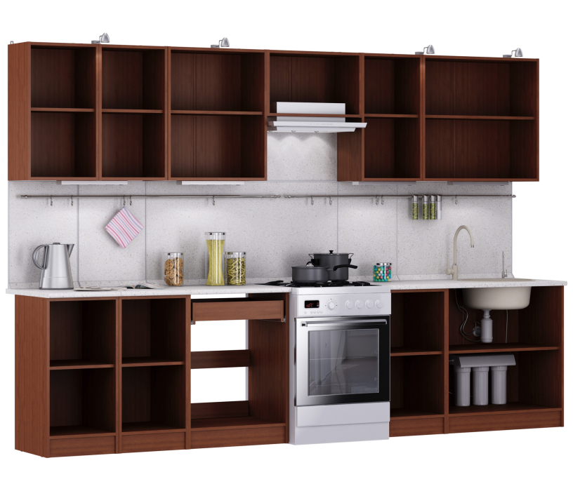 Кухонные гарнитуры, Кухня Квадро Ангелина 320 см.