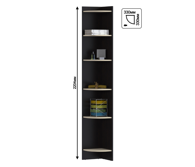 Стеллажи, Стеллаж торцевой Дакота СБ-1937