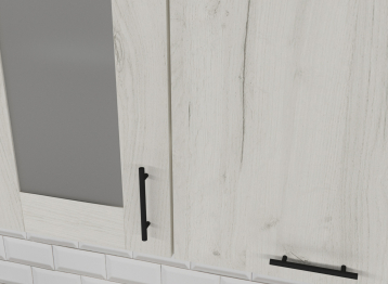 Кухонный гарнитур Сиена медиум 1,4 м Дуб грей/Бетон темный ЛДСП