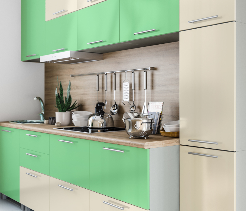 Лидеры продаж модульных кухонь, Анна L-2800 Эвкалипт/Ваниль