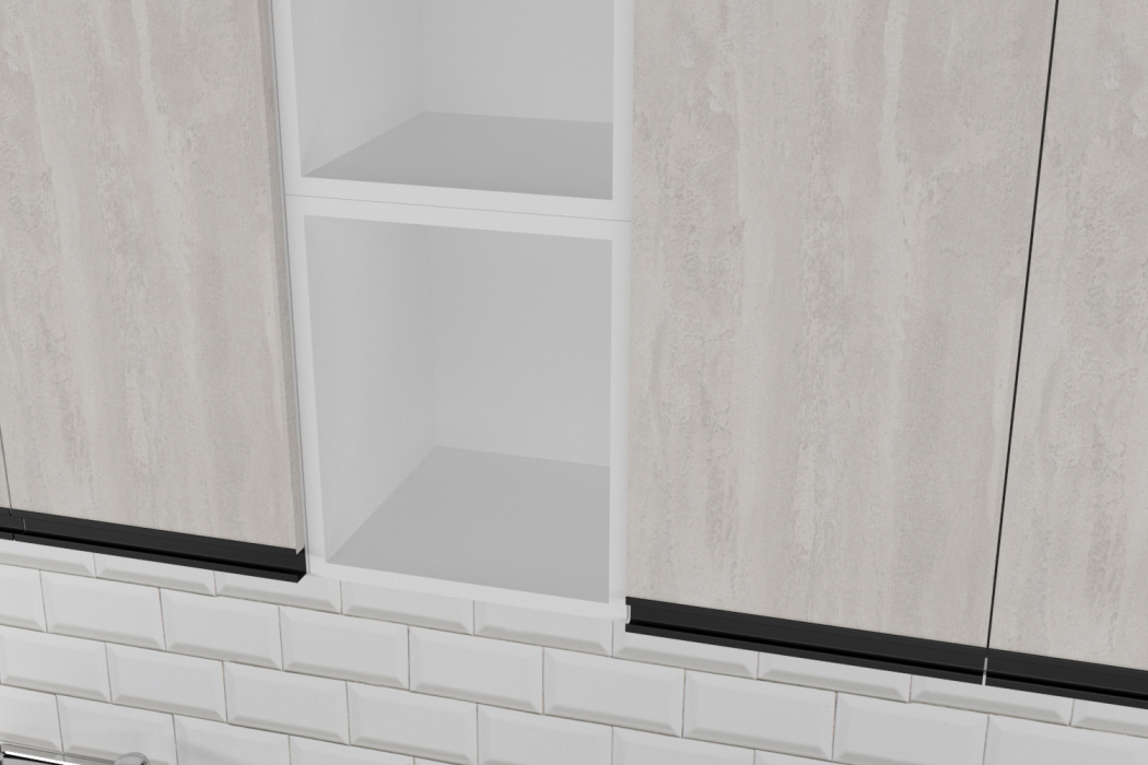 Кухонные гарнитуры, Кухонный гарнитур Сюита нормал 1,5 м Бетон светлый ЛДСП