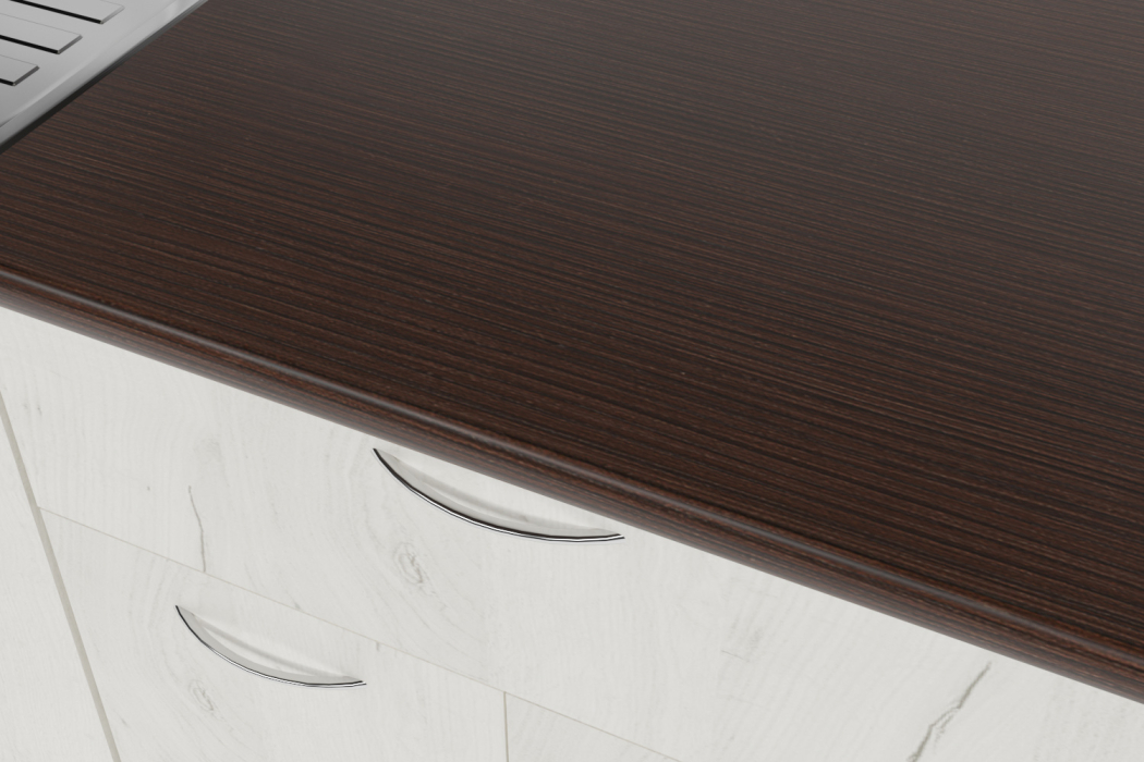 Кухонные гарнитуры, Кухонный гарнитур Лоретта мини 1,0 м Дуб грей ЛДСП