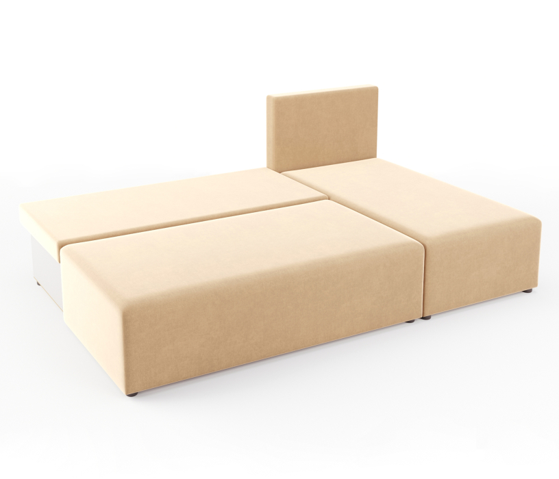 Диваны угловые, Диван-кровать Комо угловой, микровелюр