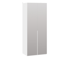 Шкафы двухстворчатые, Шкаф для одежды Порто двери зеркало (580)