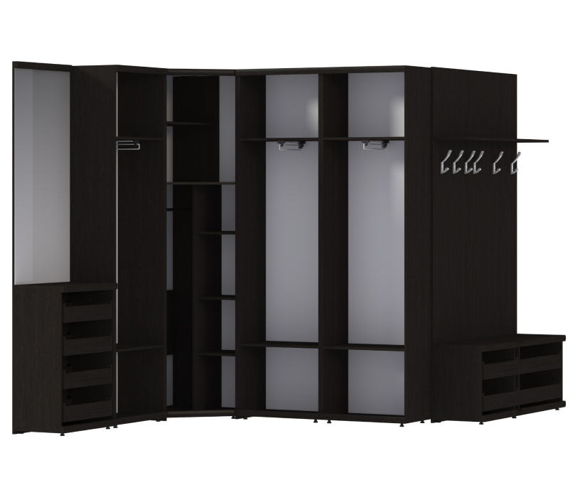 Прихожие, Набор для прихожей с угловым шкафом Гретта