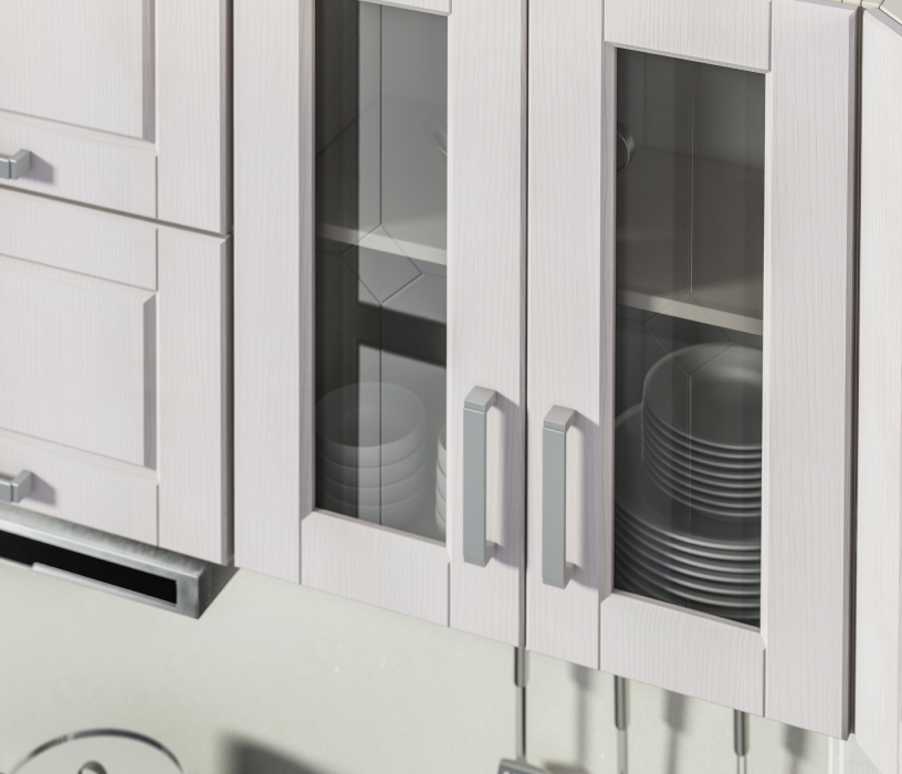 Лидеры продаж модульных кухонь, Регина Риф белоснежный 2700*1650