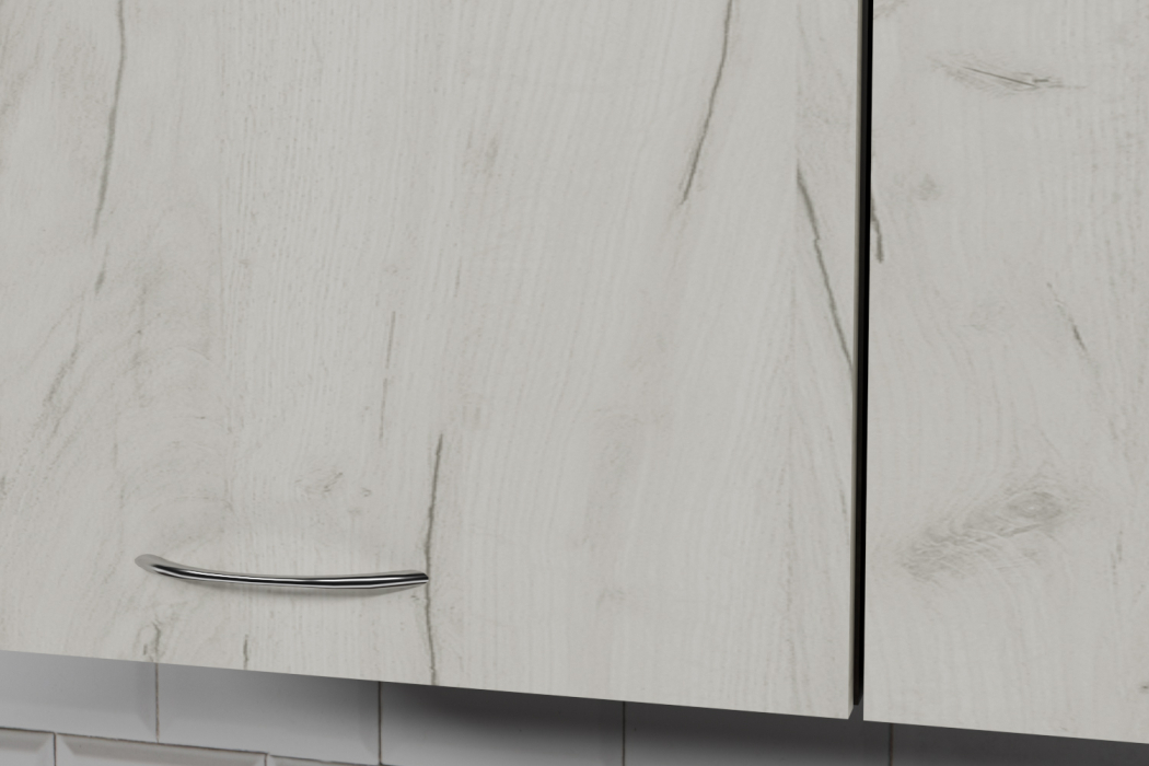 Кухонные гарнитуры, Кухонный гарнитур Лоретта мега 2,5 м Дуб грей ЛДСП