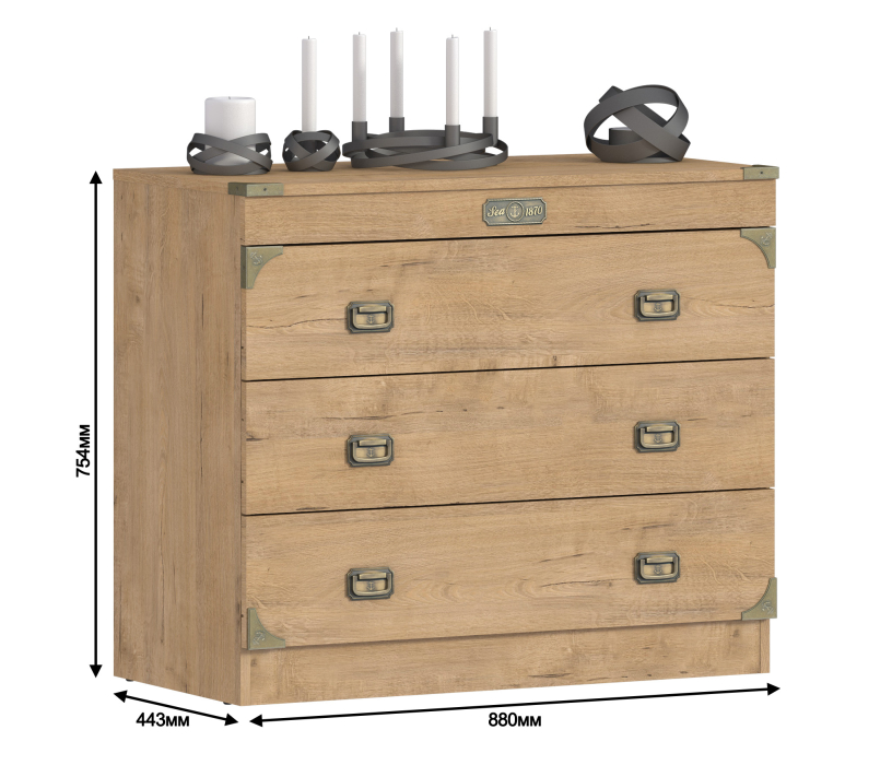 Комоды, Комод Фрегат СБ-2818