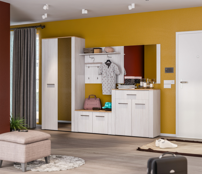 Прихожие, Амели комплект для прихожей L-2640