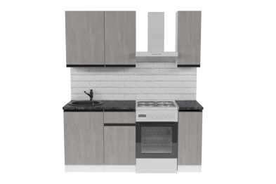 Кухонный гарнитур Сюита лайт 1,2 м Бетон светлый ЛДСП