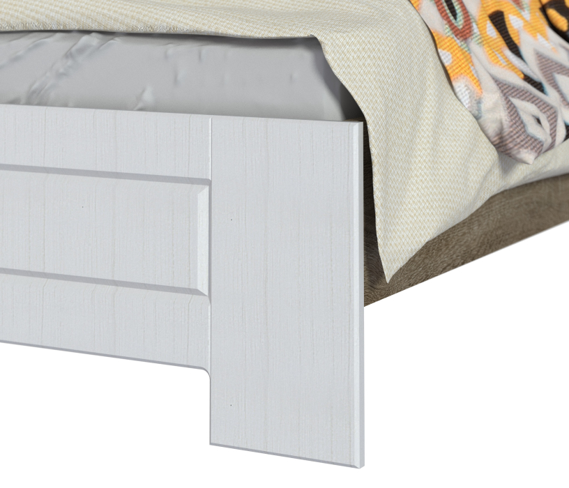 Белые, Кровать 1600 Илона (Прованс) СБ-2673/1