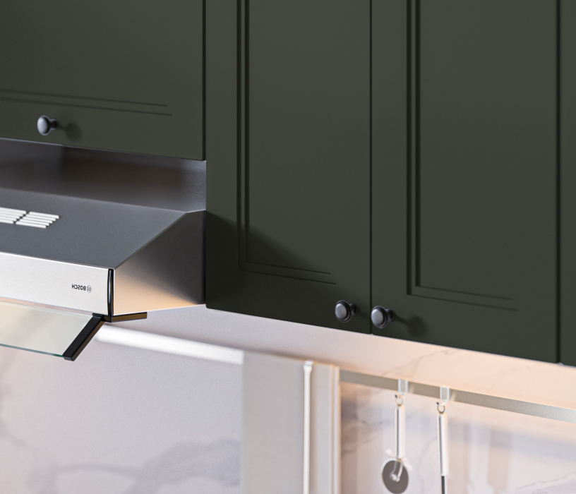 Кухонные гарнитуры, Кухонный гарнитур Регина Белый/МДФ Modern Олива 3,2 м