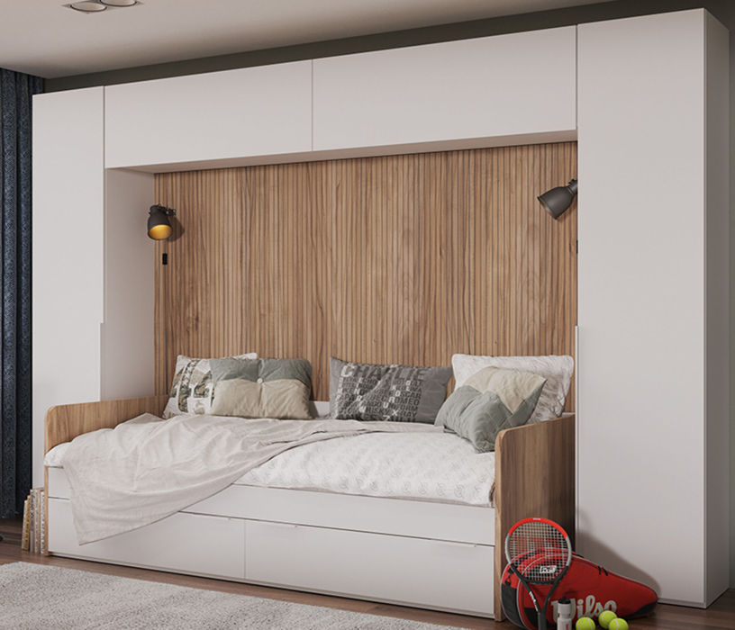 Детские полки, Шкаф навесной Порто (366) (большой)