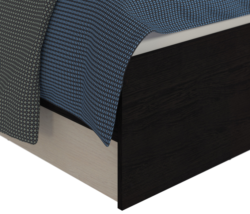 Кровати 160 см, Кровать Уют СБ-2741/1 дуб феррара/паллада с матрасом Эластик 14 160х200