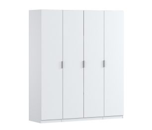 Шкаф четырехдверный Макс 2000 мм, вариант №4 (ЛДСП/МДФ)