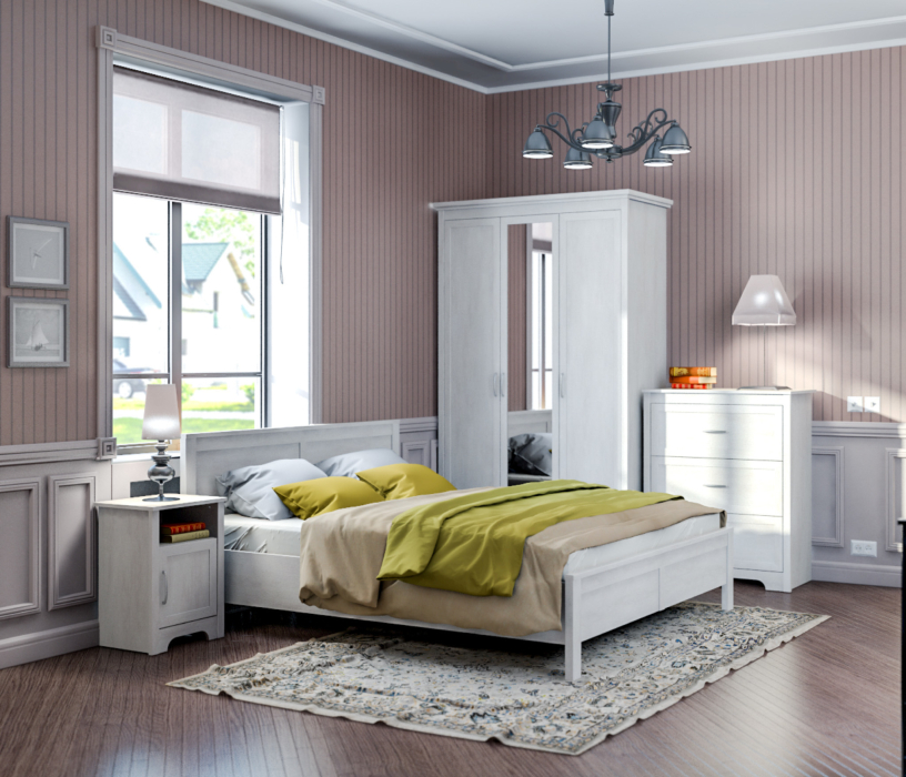 Кровати 160 см, Кровать 1600 Прованс СБ-2562