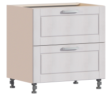 Напольные, Регина РСЯ-80 Шкаф-стол с ящиками Песочный/Риф белоснежный