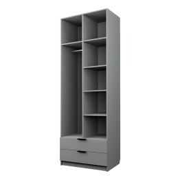 Шкаф распашной 2-х дверный с 2-мя ящиками ЭШ3-8-РП-2я