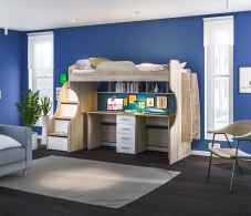 Кровати-чердаки, Кровать -чердак с рабочим местом