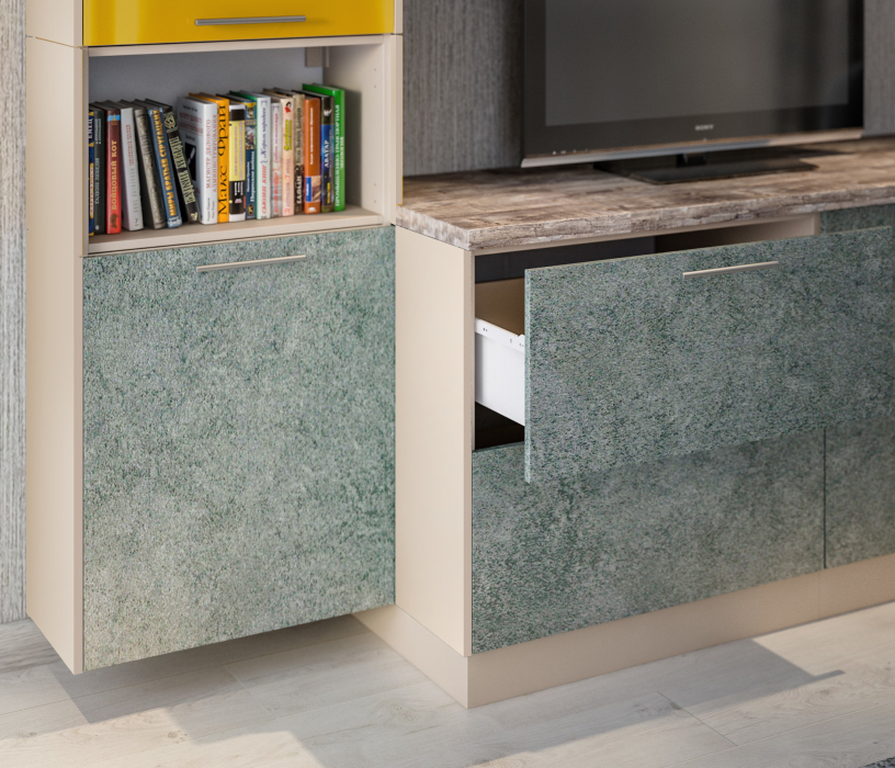 Стенки для гостиной, Регина (Лофт) Бетон набор для гостиной L-3000