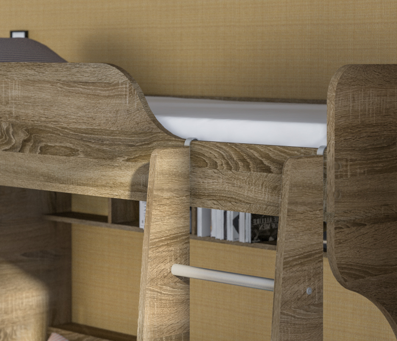 Для подростков, Илона (Прованс) СБ-2869 Кровать 2-х ярусная с лестницами