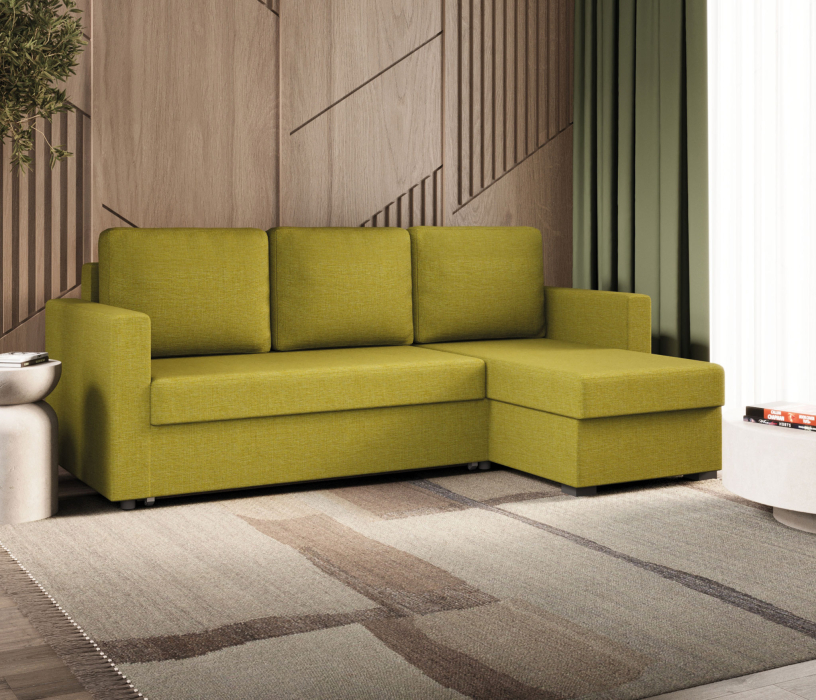 Диваны угловые в гостиную, Угловой диван Джессика, Рогожка