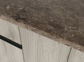 Кухонный гарнитур Равенна медиум 1,4 м Дуб браун ЛДСП