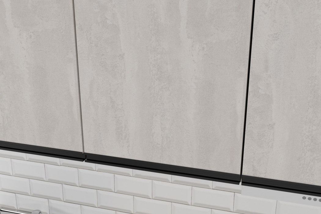 Кухонные гарнитуры, Кухонный гарнитур Симфония макси 1,8 м Бетон светлый/Бетон темный ЛДСП