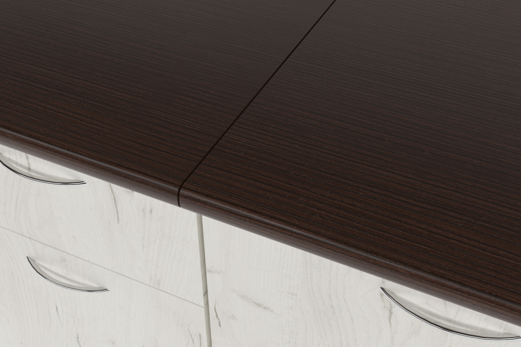 Кухонные гарнитуры, Кухонный гарнитур Лоретта стандарт 1,6 м Дуб грей ЛДСП