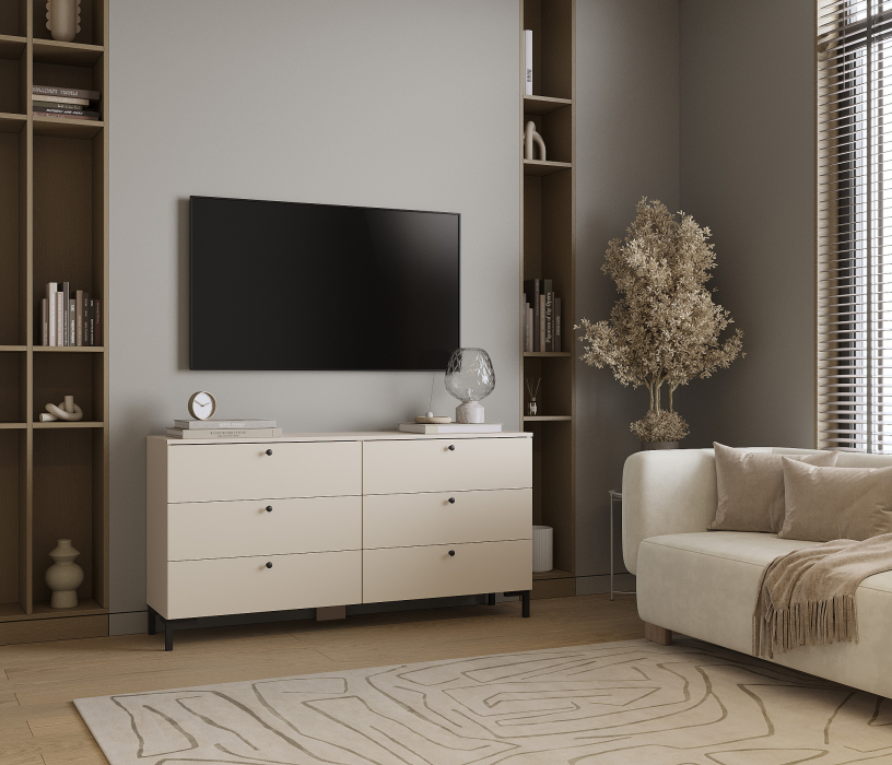 Комоды, Комод Тренд СБ-3442 6 ящиков