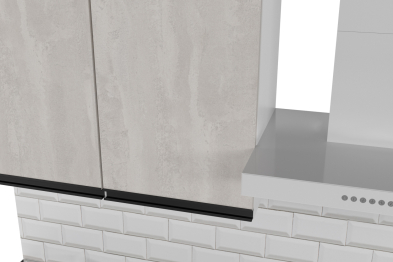 Кухонный гарнитур Сюита лайт 1,2 м Бетон светлый ЛДСП